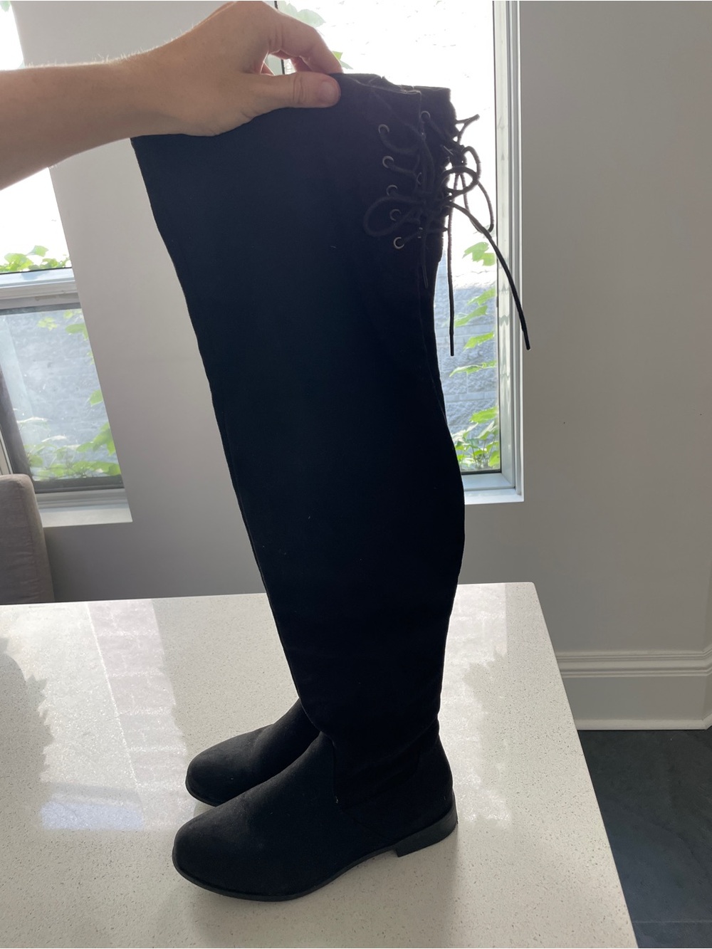 Black Over-The-Knee Boots